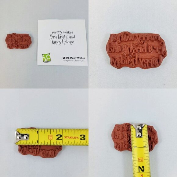 Christmas Crafts Lot Hero Arts Border Stamps Wood Snowflake Dies Merry Wishes - Picture 7 of 16